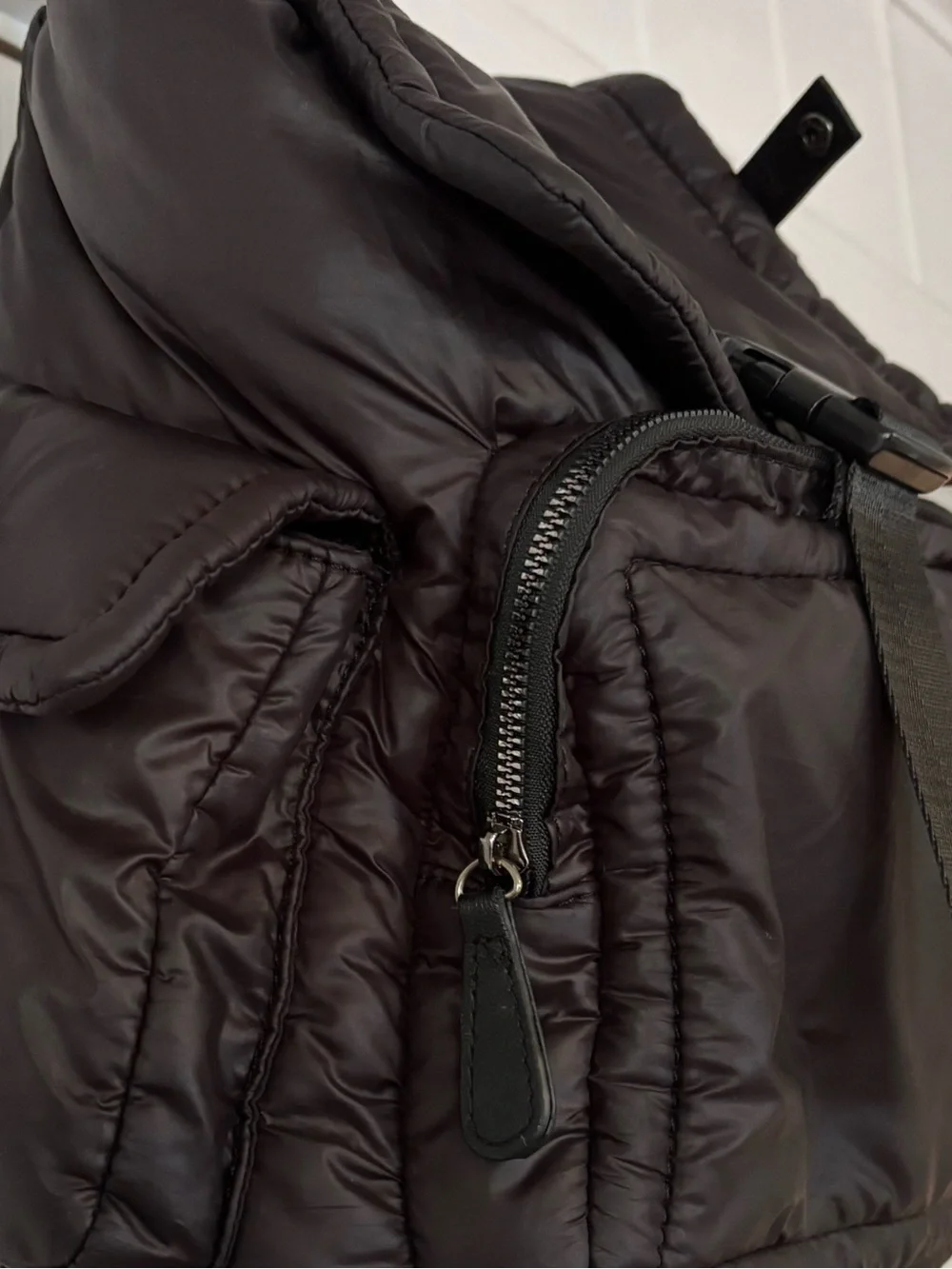 Black Puffy Backpack